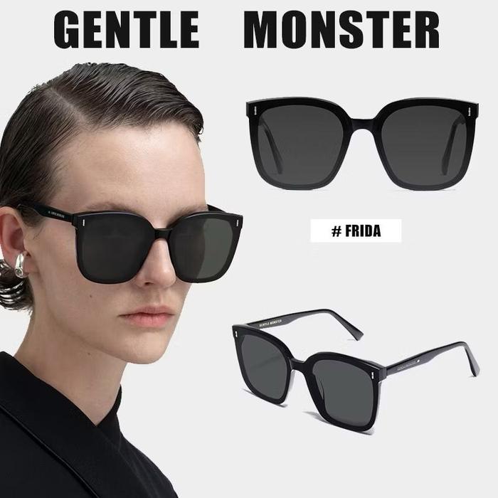 Kacamata Fashion Gentle Monster Frida Full Black Sunglasses Original