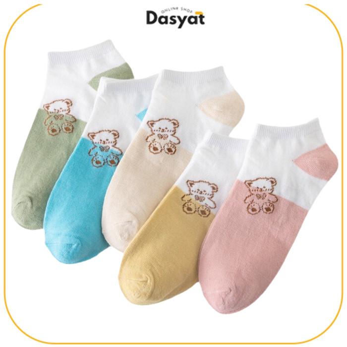 Promo DOS Kaos Kaki Pria Wanita kode 6903 Motif Boneka Beruang kaus kaki