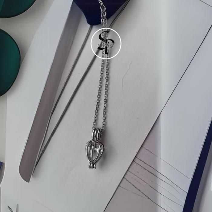 Kalung Mutiara Kerang Tiram Asli Oyster Pearl Necklace Hadiah Anniversary Birthday Gift