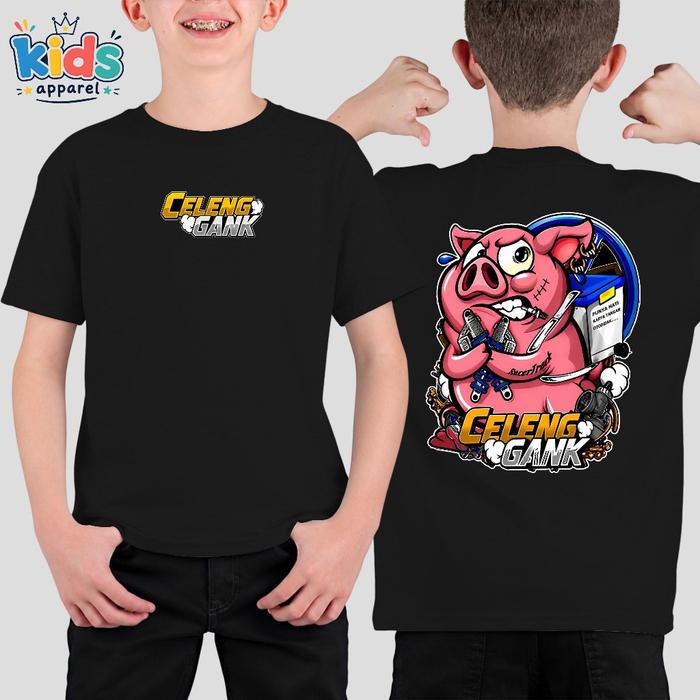 Baju Kaos ANAK  Atasan Honda CB GL Classik Celeng Gank Icikiwir Herex Terbaru Keren Pria Wanita Fre 