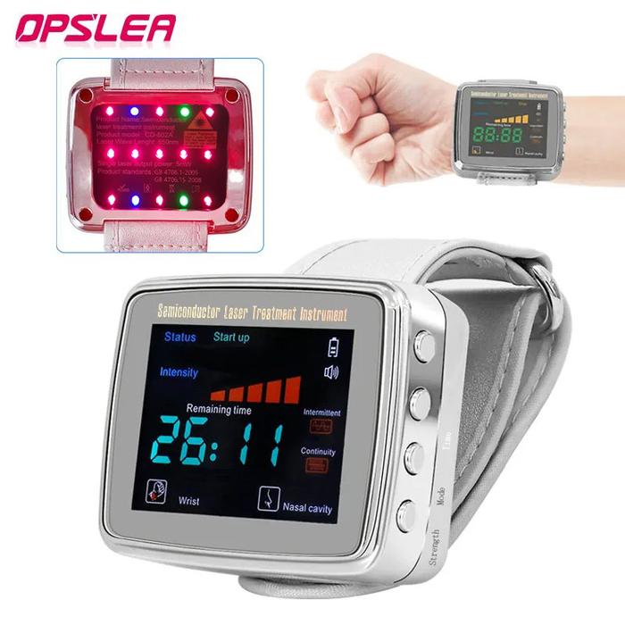 OPSLEA Jam Tangan Terapi Nano Laser Therapy Watch 15 Hole 650nm - CD-802A