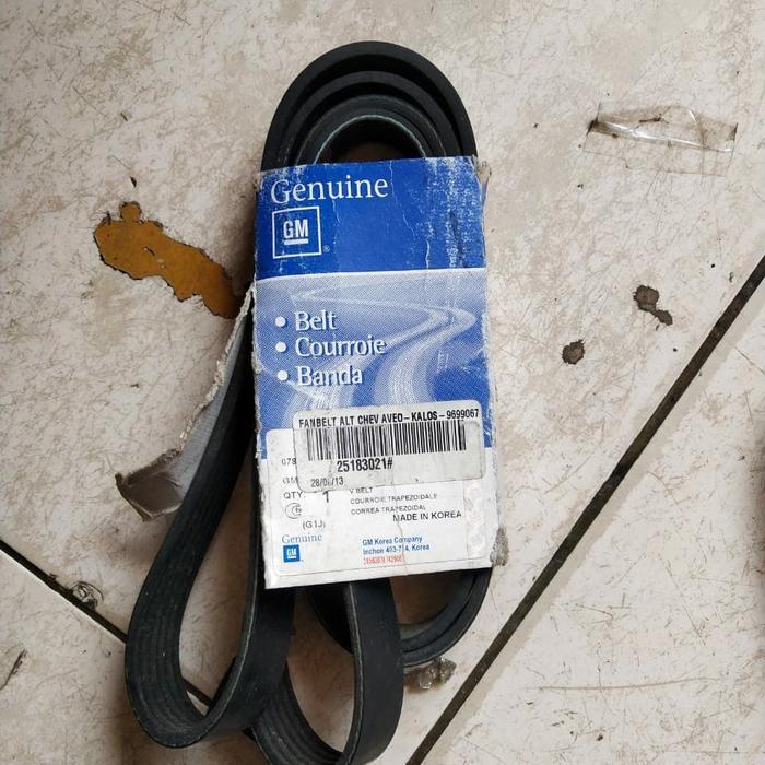 Fanbelt Aveo Fanbelt Lova Fanbelt Kalos Fanbelt Aveo ori GM 25183021 KI1