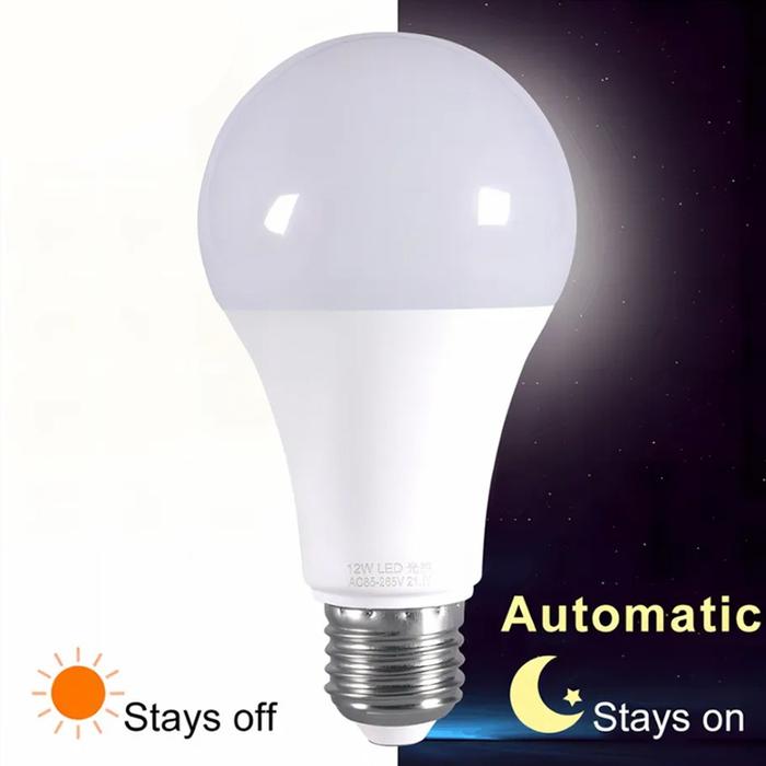 Lampu LED Bulb Sensor Cahaya Cahaya Otomatis 5w 7w 9w 12w Lampu Bohlam LED Dengan Sensor Radar