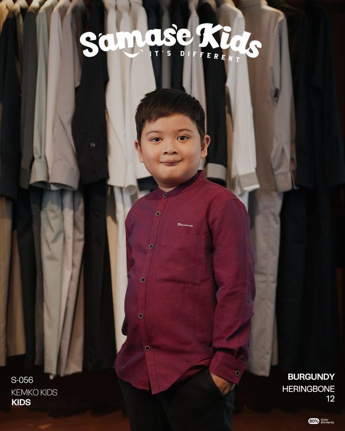 SAMASE Kemko Kids S056 Lengan Panjang Kemeja Koko Atasan Anak-anak Laki-laki Terbaru 2026 Samase Off