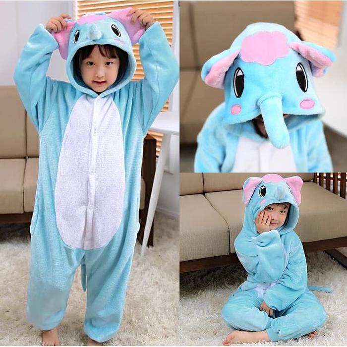 Baju Onesie Anak Boneka Dumbo Gajah Piyama Kostum 91455