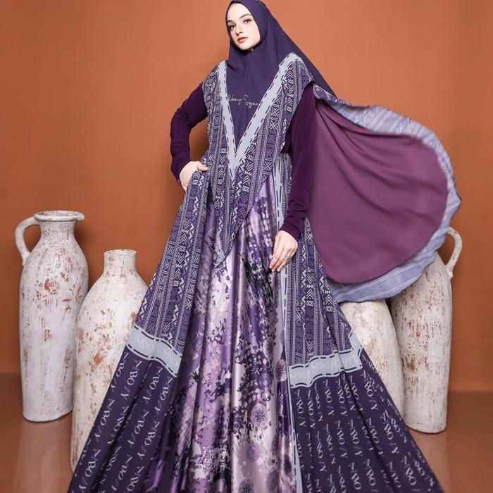 ALUNA SERIES BY ALBONY SYAR’I Gamis syar’i kekinian yang bisa di pake di manapun Gamis syar’i premiu