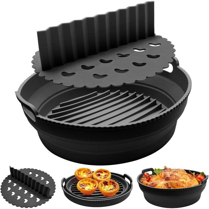 Air Fryer Liners-Reusable Air Fryer Basket-Silicone Air Fryer Tray