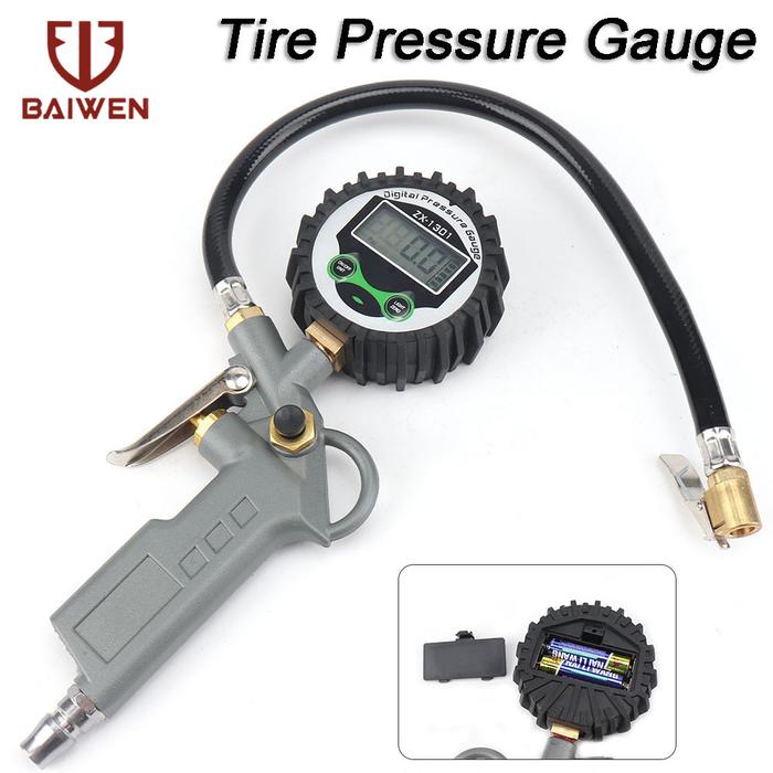 Digital Tire Pressure Gauge Tire Inflator Gauge 16 BAR Air Tyre