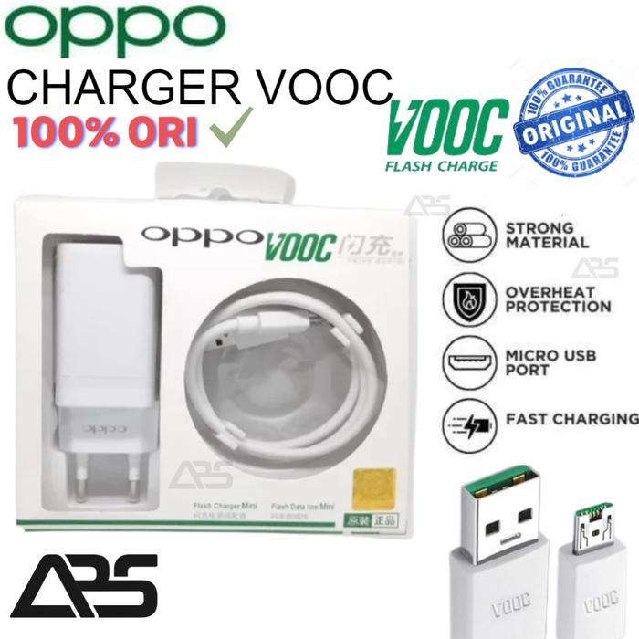 OPPO CHARGER VOOC MICRO USB ORIGINAL 100% 4A QUIICK CHARGER MIKRO USB PENGISAN SUPER CEPAT CASAN CES