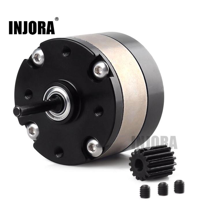 INJORA Logam Rasio 1:3 Peredam Planetary Gearbox Transmisi Box untuk