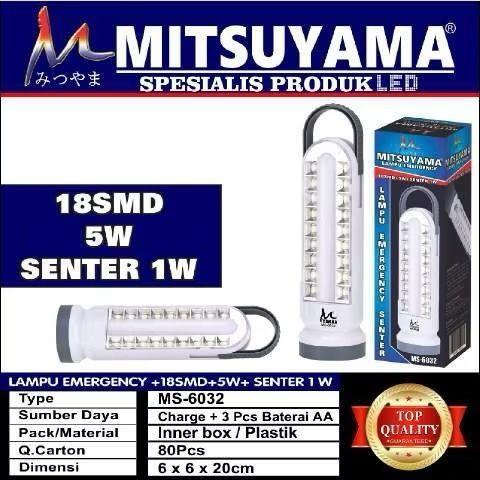 Lampu Emergency+Senter / Mitsuyama Lampu Senter MS-6032 bisa dicas