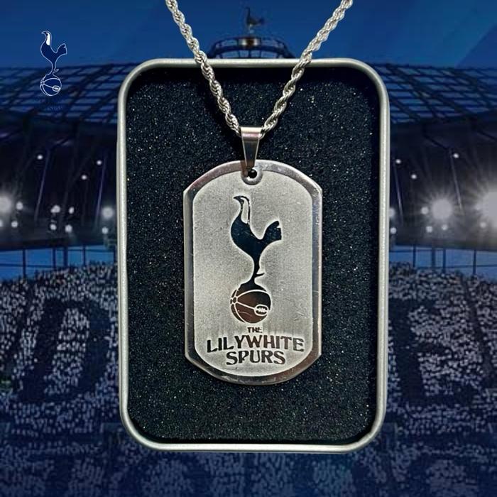 Kalung Tottenham / Kalung Bola Tottenham / Aksesoris Tottenham / The Spurs  Hadiah Stainless Pria