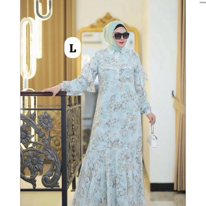 Maudiza sherina (Mshee) dress hijau mint