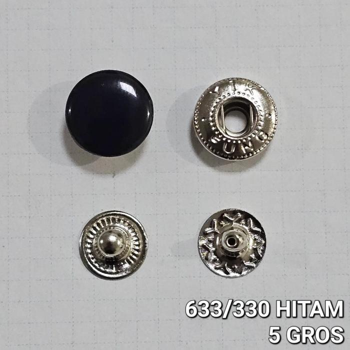 Kancing Jepret Besi 330 @5 gros 13mm/1,3cm Kancing Cetet/Snap/Jepret Besi/Knop
