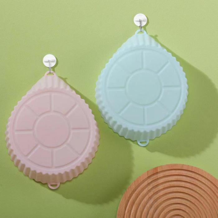 Round Air Fryer Accessories Silicone Safe Microwave Oven Baking Pad