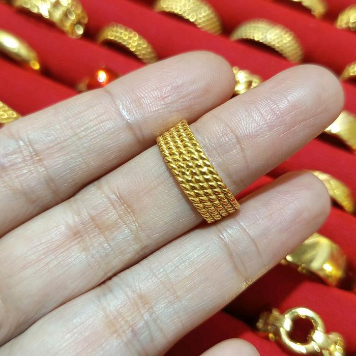 cincin koin lilit 5,ukuran 5 gram