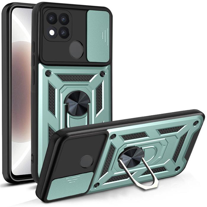 For OPPO A15 A15S Case Shockproof Armor Car Magnet Ring Silicone