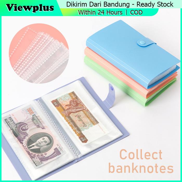 100 Slot Dompet disiplin Keuangan Organizer UANG Dompet Koleksi Uang Kertas Wallet / Dompet Ke Uanga