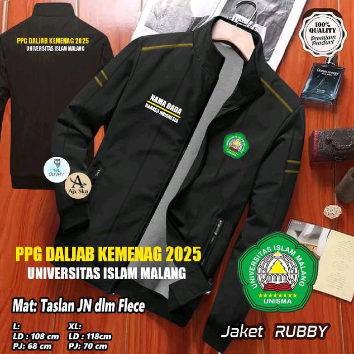 JAKET PPG UNISMA UNIVERSITAS ISLAM MALANG PRODI BAHASA INDONESIA TAHUN 2025 2026 FREE NAMA DADA PRIA