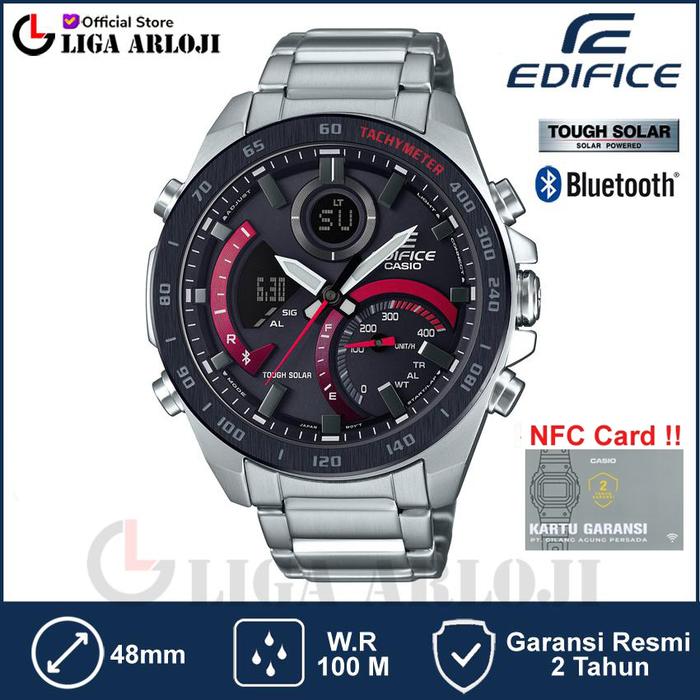 Casio Edifice ECB-900DB-1ADR Jam Tangan Pria Bluetooth Solar Merah ECB-900DB-1A ECB900DB