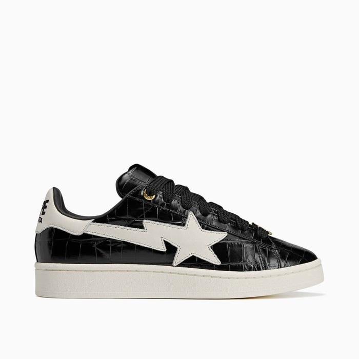 BAPE x Adidas Campus 00s Black Croc KJ8851 Original Resmi