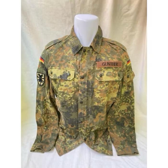 Kemeja BDU Camo loreng Flecktarn Tentara Jerman Army (23)