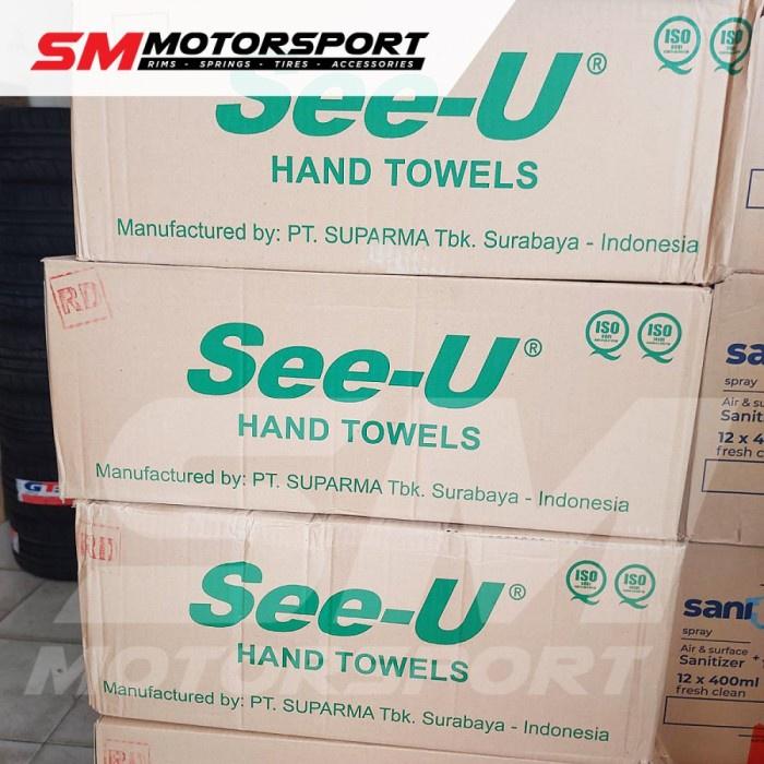 1 Karton isi 20 pcs Tisu Tissue SEE-U HAND TOWEL ECONO RED Multifold