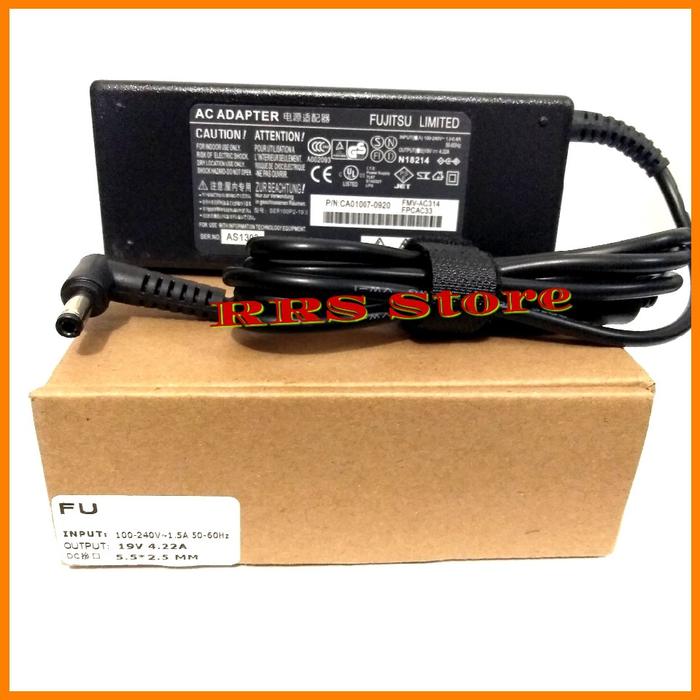 Adaptor Charger Laptop Fujitsu Lifebook T580 T730 T731 T900 19V 4.22A 5.5mm x 2.5mm 80W M1425 M7405 