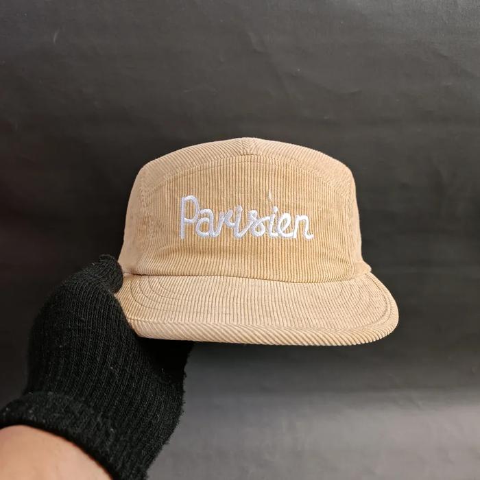 Topi 5 Panel Unisex Pria Wanita MAISON KITSUNE - PARISIEN - Militage Corduroy