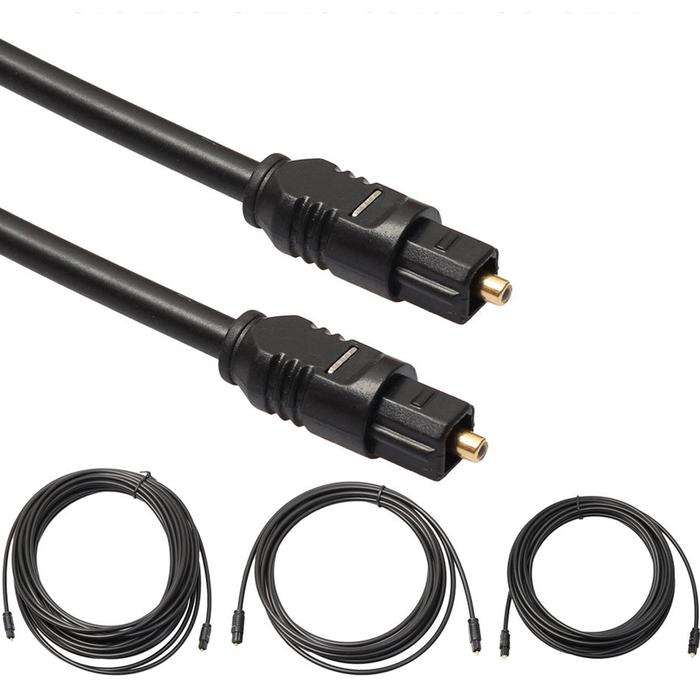 Audio Serat Optik Digital 2.2Mm SPDIF MD DVD TosLink Panjang Kabel