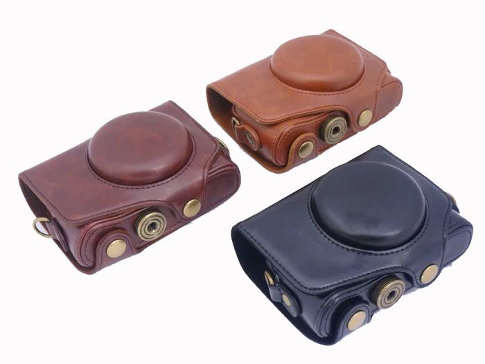 Baru PU Kulit Kamera Video Case Tas untuk Canon SX730 SX720 PowerShot