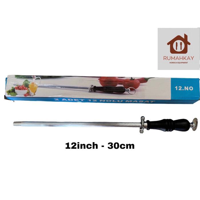 Asahan Pisau Golok Sharpening Steel 12inch 30cm Model Stick