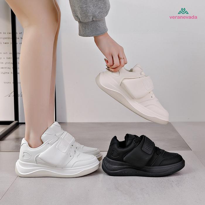 SVN Rubi Sepatu Sneakers Wanita Sport Shoes Black Casual 1258