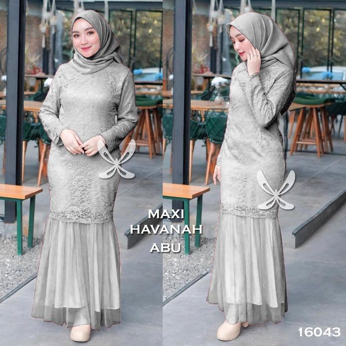WNX - Maxi Havanah / Baju Gamis Brukat Wanita / Cod / Bisa Bayar Ditempat / Gratis Ongkir Muslim Til