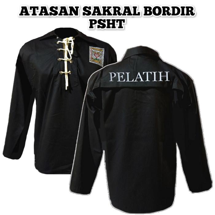 BAJU SAKRAL WARGA PSHT BORDIR MOTIF PELATIH - BAJU SAKRAL WARGA SH TERATE - Katun, Panjang, Casual, 