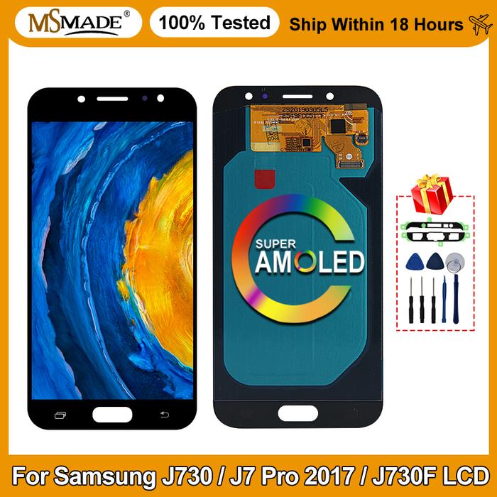 Super Amoled For Samsung J730 LCD For Samsung Galaxy J7 Pro 2017 LCD