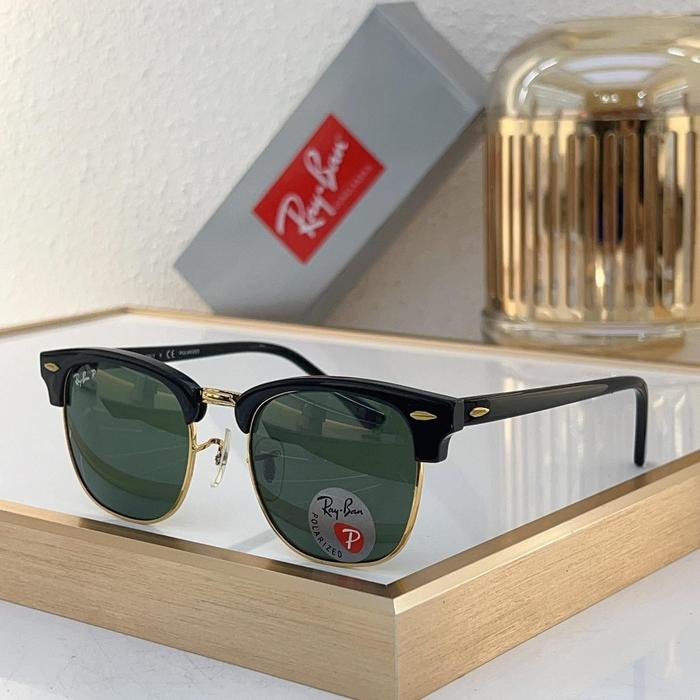 KACAMATA RAYBAN CLUBMASTER RB3016 901/58 HITAM GOLD POLARIZED ORIGINAL
