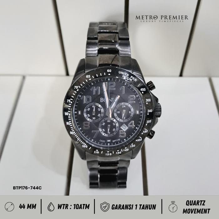 Bonia BTP 176 – 744C BTP176-744C Jam Tangan Pria Analog Stainless Steel Original & Garansi Resmi  1 