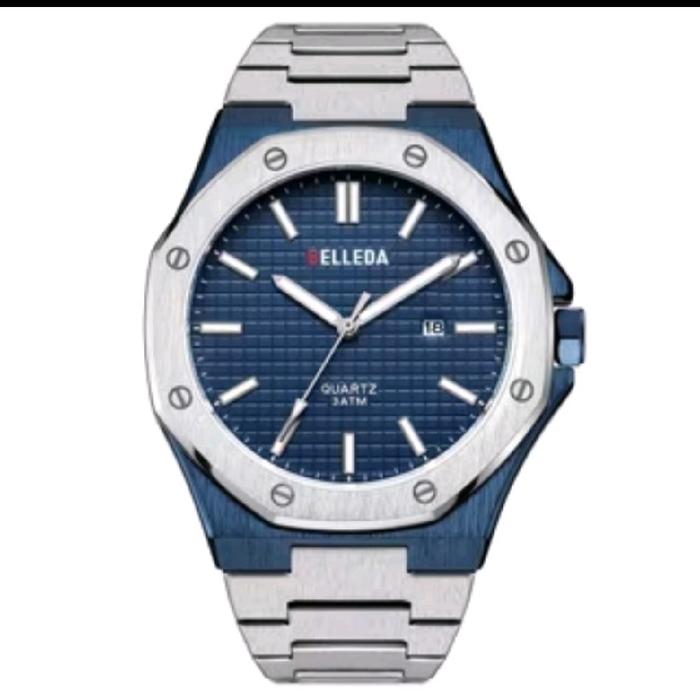BUY 1 GET 1!!! JAM TANGAN PRIA ORIGINAL KACA SAPPIER ANTI GORES BELLEDA 9588 RT