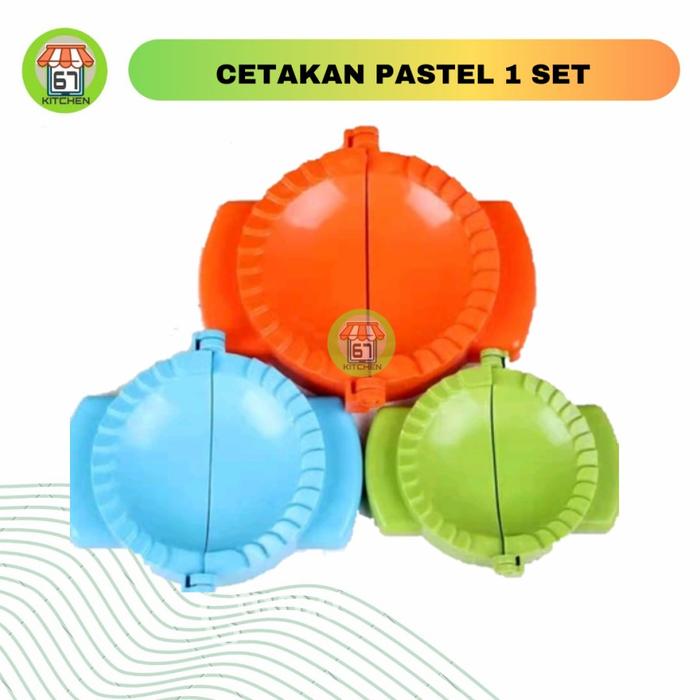 Cetakan Pastel 1 Set 3 Pcs Cetakan Kulit Pangsit Set - Cetakan Dumpling - Cetakan Cireng Isi - Cetak