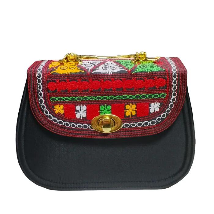 Sling Bag Aceh Oval Mewah/Tas Selempang Aceh Pesta Mewah Cantik/Tas Wanita Tangan Bordiran Kerawang 