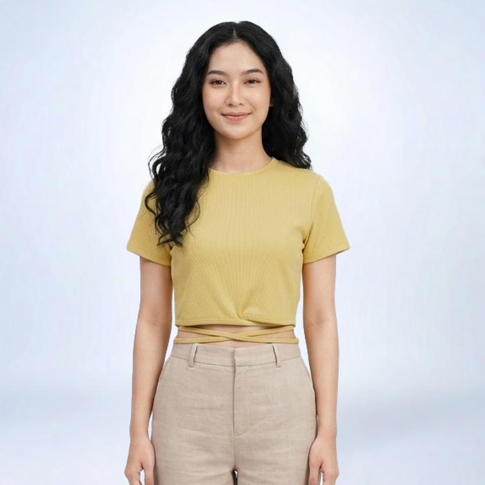 Emba Ladies - Zeina Kaos Wanita Crop Top Lengan Pendek Collection