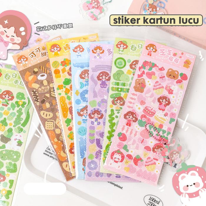 [READY] Aimilo Stiker 100 Lembar Buku Jurnal Stiker Momo Lucu Anak