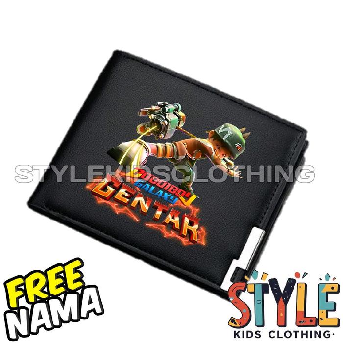 BISA COD DOMPET ANAK BOBOIBOY GENTAR FREE NAMA / DOMPET WALLET ANAK DAN DEWASA BOBOIBOY GALAXY ELEME
