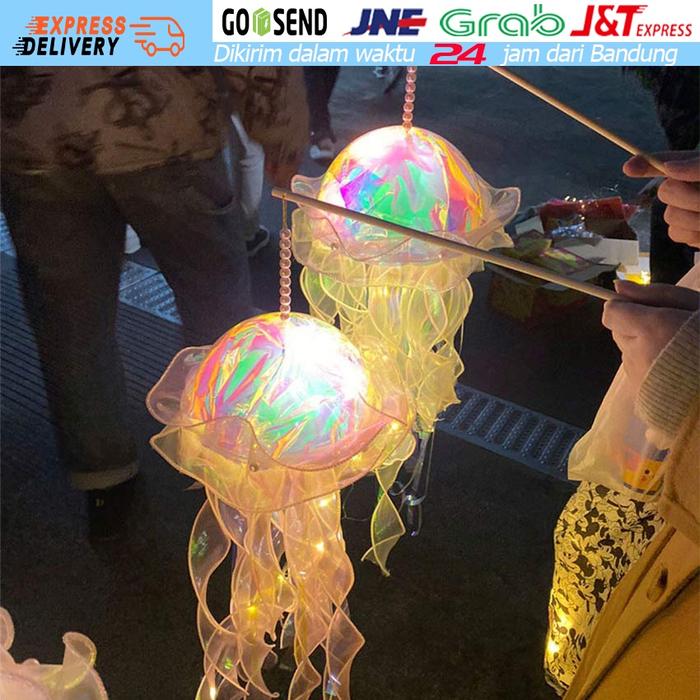 Lampu Ubur-Ubur / Lampu Bunga Portable / Lampu Dekorasi Suasana Kamar Gadis / Lampu Tidur Kamar Tidu