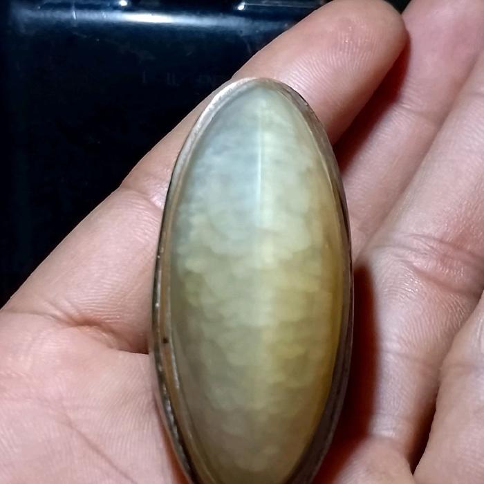 Batu cincin Akik pandan semu lumut sisik betok