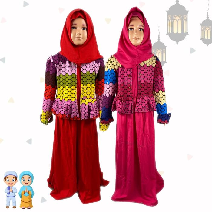Gamis Blazer Anak Perempuan Lucu