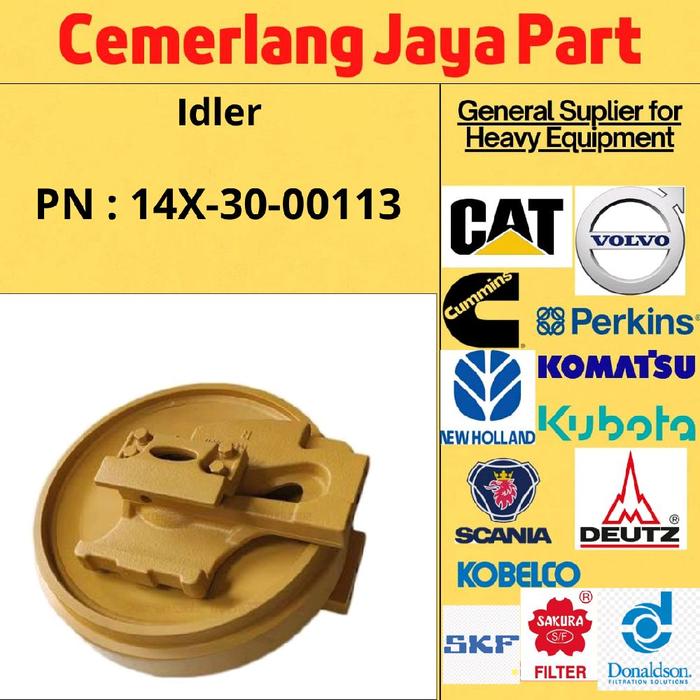 14X-30-00113 Idler Sparepart Komatsu D85ESS-2