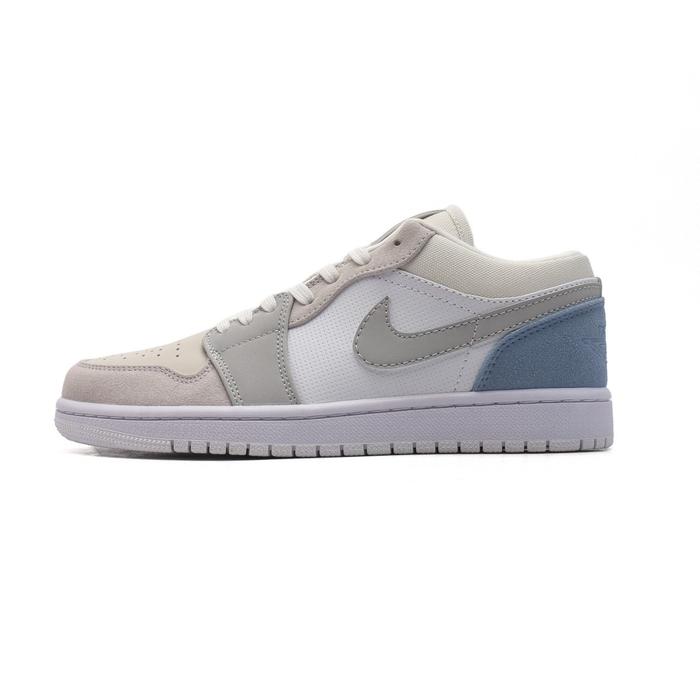 Sepatu Air Jordan 1 Low Paris Sky White Grey Original Premium Quality untuk Pria dan Wanita Casual S