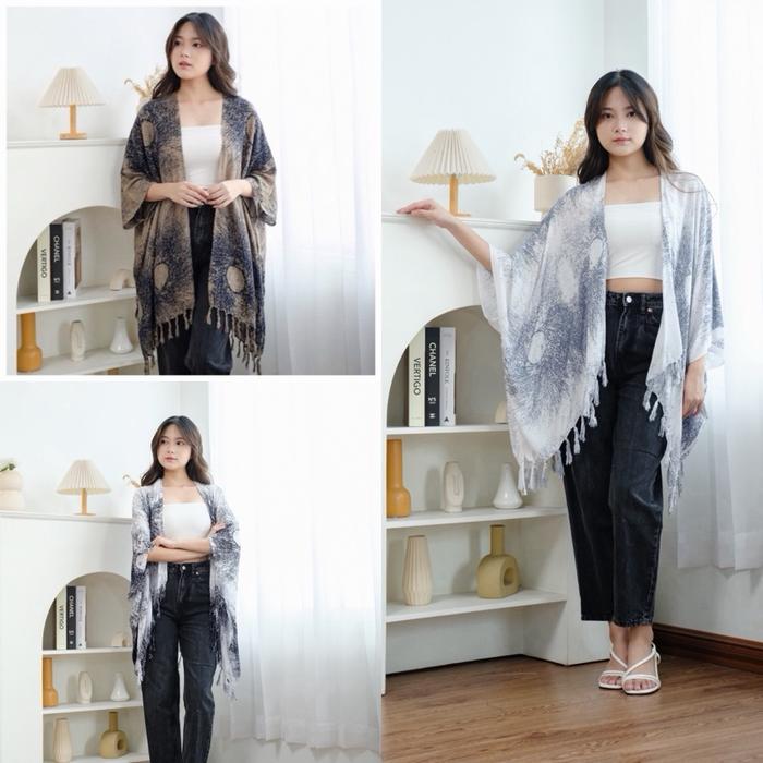 Outer Bali Motif Rumbai Rayon